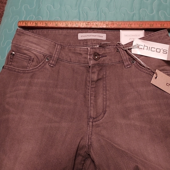 Chicos platinum denim size 0 - Picture 6 of 16